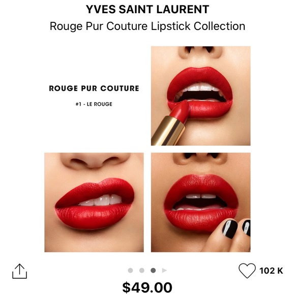 Yves Saint Laurent Volupte Plump-In-Colour Lipstick - lunatic red 6 - Picture 4 of 7